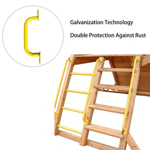 Equipo de entretenimiento al aire libre para niños, juego de columpio de madera, marco de escalada con torre de red, juego de columpio <span class=keywords><strong>Playcenter</strong></span> - Product Image 4