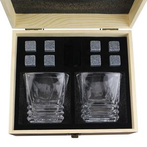 Pierres à whisky en granit, accessoires de bar, ensemble de pierres à whisky avec verres, coffret cadeau - Product Image 2