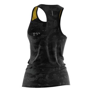 Débardeur de sport pour femme en camouflage noir, léger, respirant, style élégant, gilet de fitness pour l'entraînement HIIT - Product Image 2
