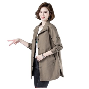 Veste <span class=keywords><strong>coupe</strong></span>-vent fine grande taille pour femme, automne-hiver, pour femmes d'âge moyen - Product Image 1