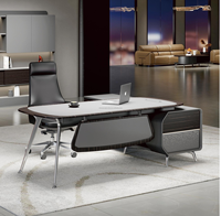 Mobilier de bureau pour ordinateur de direction Bureau moderne avec chaise Bureau de patron Bureau exécutif