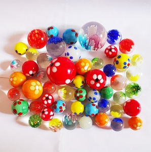 Ciottoli fatti a mano in vetro floreale giocattoli in marmo decorazioni per la casa serie <span class=keywords><strong>da</strong></span> <span class=keywords><strong>collezione</strong></span> ciottoli assortiti sfera di vetro giocattoli colorati in vetro - Product Image 4