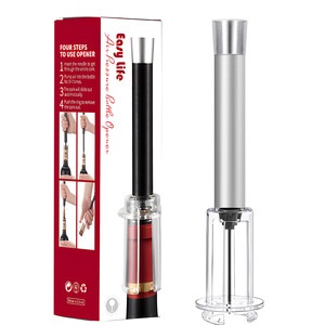 Accesorios de Bar Más Vendidos, Juego de 4 Piezas de Herramientas para <span class=keywords><strong>Vino</strong></span>, Bomba de Presión de Aire, Abridor de Botellas para Amantes del <span class=keywords><strong>Vino</strong></span> - Product Image 6