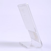 Support de table en acrylique transparent en forme de L personnalisé pour cartes, cartes postales, photos, affiches, menus – Vente en gros Marque Centroyal MOQ
