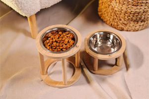 ODM OEM <b>Single</b> <b>Bowl</b> <b>Dog</b> Feeder Customizable Eco-Friendly Elevated Pet Dish Automatic Adjustable <b>Raised</b> Dining Station - Product Image 2