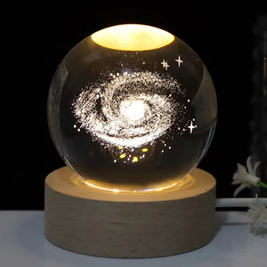 All'ingrosso 3D Laser inciso luce notturna 6cm sfera di cristallo galassia per feste - Product Image 3