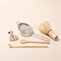 Fouet à matcha en bambou, à dents fines, avec cordon noir, fait main, outil japonais pour mousser la poudre de thé, écologique, durable, réutilisable, parfait