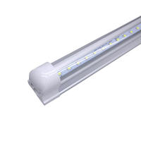 Tube LED purificateur intégré T5 T8, luminaire carré en aluminium et plastique avec support séparé, pour maison, bureau, usine, bande lumineuse longue