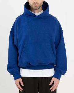 Wholesale Custom Blank High Quality French Terry Oversized Streetwear Heavyweight Fleece Cotton Pullover <b>Crop</b> <b>Top</b> <b>Men</b> Hoodie - Product Image 3