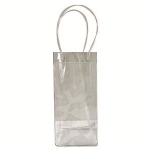 Bolsa de vino de hielo colorida, bolsas enfriadoras de vino portátiles transparentes con asa, bolsa de vino de <span class=keywords><strong>PVC</strong></span> para bebidas frías de cerveza - Product Image 6