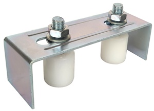 دليل أسطوانة دليلي من النيلون المجلفن مع كتيفة فولاذ على شكل حرف L للبوابة المنزلقة - Product Image 5
