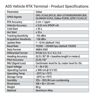 JUMPSTAR A05 Localisateur RTK Haute Précision IMU Réconnaissance par Réflexion 5G Multi-Constellation GNSS Carte SIM pour la Gestion de la Sécurité des Véhicules 1 - Product Image 4