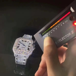 นาฬิกาข้อมือดีไซน์เนอร์ชั้นนำ ระบบออโตเมติกจักรกล หน้าปัดแสดงปฏิทิน ขนาด 41 มม. ประดับเพชรเต็มหน้าปัด โมอิสซาไนต์หรือเพชรซิร์คอน ขายส่ง - Product Image 6
