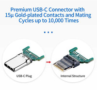 Adaptador Hub USB-C 8 en 1 con Salida de CC y Protección OTP para Laptop y Teléfono Móvil, Hub USB-C de 3 Puertos de Super Velocidad