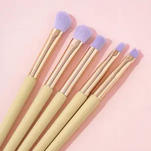 5-delige Zachte Haren Oogschaduw & Concealer Make-Up Borstel Set Universele Neusschaduw Mengen Zijderups Detail Schoonheidstool