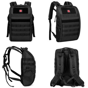 J.SH Chất lượng cao chiến thuật Ba lô dây kéo không thấm nước đôi vai thiết kế túi bên cho thể thao ngoài trời Sử dụng biểu tượng tùy chỉnh - Product Image 5