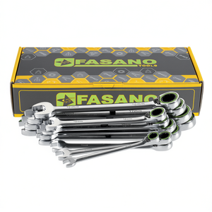 Fasano Combination Wrench Set 6mm 15mm Metric Ratcheting Auto Repair Tools - Product Image 2