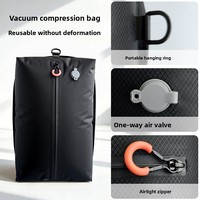 Sac de compression sous vide en polyuréthane thermoplastique pour le camping en plein air, imperméable, pliable, grande capacité, pochette de rangement de voyage