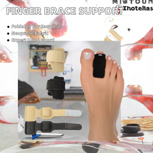 Attelle de doigt souple en néoprène, manchon de maintien et stabilisateur réutilisable pour doigt index cassé, protection de paume - Product Image 2