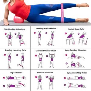 Ensemble de bandes de résistance pour yoga et fitness, directement de l'usine, personnalisable, pour entraînement des fessiers, bandes en caoutchouc pour exercices de gym - Product Image 6