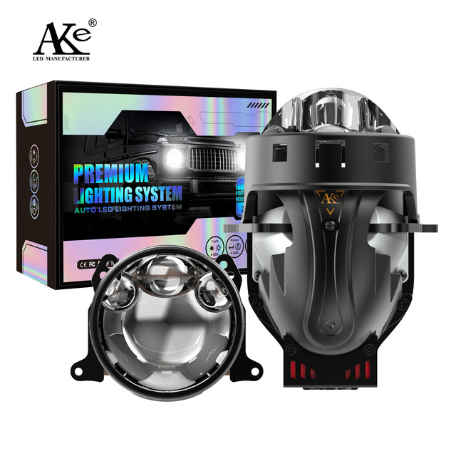Customized Car 3Inch LED Projector Lens Light for Auto LED Bulbs 6500K White Light H7 H4 LED Headlight Bi Led Projector Lens 3.0