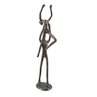 Sculptures métalliques abstraites artisanales de couple dansant, figurine romantique de couple de ballet, cadeau de mariage ou de la Saint-Valentin, ornement