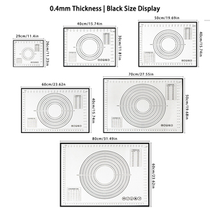 Tappetino in <span class=keywords><strong>Silicone</strong></span> per Pasticceria, Antiaderente, Durevole, Riutilizzabile, Lavabile in Lavastoviglie, Adatto al <span class=keywords><strong>Forno</strong></span>, per Cottura e Impasti - Product Image 4