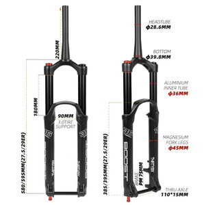 <span class=keywords><strong>Forcella</strong></span> Ammortizzata MTB con Escursione 180mm per Surron Light Bee LBX, 27.5/29 Pollici, Perno Passante 110x15mm, per Downhill DH, Upgrade Talaria - Product Image 1