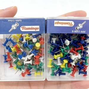 Precio de fábrica, ¡Gran oferta! Chinchetas de colores, clavijas de papelería para oficina, fotos, etiquetas, tableros y mapas. - Product Image 1