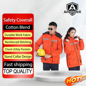 Trajes de Trabajo de Invierno Reflectantes para Hombre, con Forro Térmico Desmontable para Trabajos Industriales y de Construcción - Product Image 1