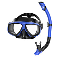 Masque de plongée anti-fuite pour adultes avec lentille en verre trempé, masque semi-sèche à large champ de vision pour les vacances à la plage et la plongée sous-marine