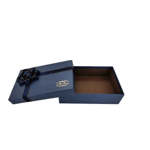 Boîte-cadeau en carton bleu fantaisie sur mesure, personnalisée, boîtes à bijoux bleues, pour <span class=keywords><strong>portefeuille</strong></span> en cuir pour hommes, pièces - Product Image 2