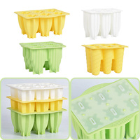 Moule à glaces spirale 6 cavités, sans BPA, pour yaourts glacés, barres de fruits, glaces maison avec couvercle