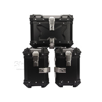 Accessoires Gratuits Universels 18L/25L/35L Sacoches Latérales de Moto en Alliage d'Aluminium Épaisses Étanches Résistantes aux Chocs Amovibles