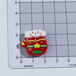 Noël dessin animé arbre <span class=keywords><strong>bonhomme</strong></span> <span class=keywords><strong>de</strong></span> neige couronne wapiti biscuits poupée résine dos plat décor bijoux à bricoler soi-même épingle à cheveux accessoires coque <span class=keywords><strong>de</strong></span> téléphone indésirable - Product Image 5