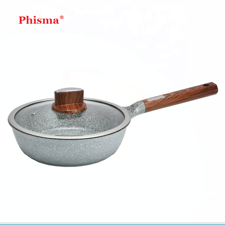 Premium High Quality PFOA Free Kitchen Induction Cooking Wok Soup Pots and Pans Aluminum Alloy Granite Non Stick Cookware Set · image 5