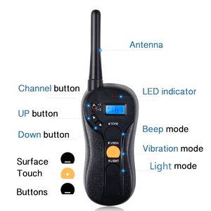 सबसे ज्यादा बिकने ई शॉक प्रोटेक्शन फ़ंक्शन स्वचालित कुत्ते छाल स्टॉपर रिमोट कंट्रोलर के साथ रिमोट कंट्रोलर - Product Image 6