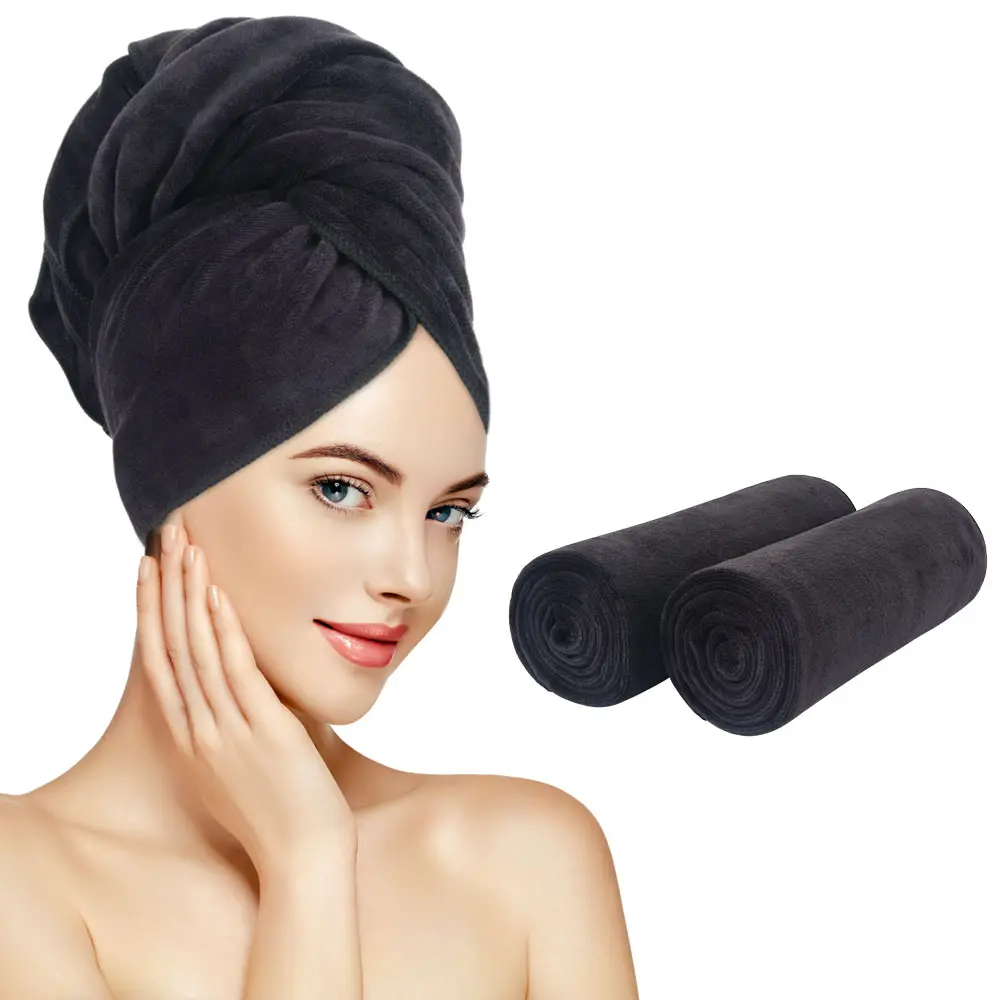 In microfibra Asciugatura Dei Capelli Salon Wrap Asciugamano Turbante