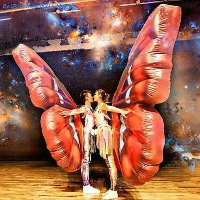 Giant Adult Cosplay Inflatable Butterfly Wings for Advertising Nightclub Parades & Halloween Air Blow Performance