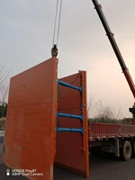 Boîte de soutien de tranchée en acier rouge orangé légère et durable pour la construction souterraine de pipelines et l'installation de boîtes de tranchée