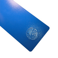 Revêtement en poudre thermodurcissable à haute adhérence, série bleue, effet peau d'orange, pour peinture marine et revêtement plastique, approvisionnement direct en gros d'usine