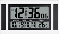 Jam dinding besar, dengan fungsi termometer Alarm Digital jam dinding besar Dekorasi jam dinding dekoratif