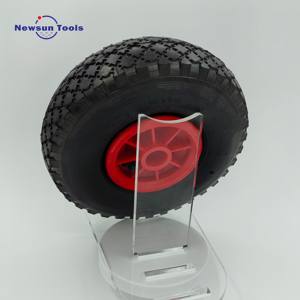 Remise d'usine 10% de réduction sur la <span class=keywords><strong>brouette</strong></span> en caoutchouc pneumatique de 10 pouces remplie d'air 3.00-4/ 260x85 pneus de chariot pédale Go Kart roues - Product Image 5