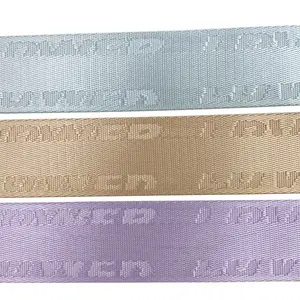 Personalizado GRS Nylon colorido regenerado Jacquard cinta ordenador Jacquard fabricante para bolsos zapatos textiles para el hogar