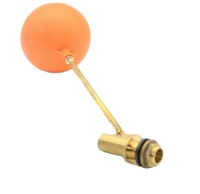 Vanne verte en laiton à flotteur avec boule orange Réservoir d'eau réglable pour réservoir de stockage Contrôle du niveau d'eau de la piscine