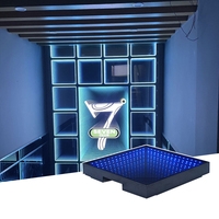 SUEZ DJ Infinity LED Dance Floor Panel Effet 3D avec RGBW Couleur d'émission 15W Puissance nominale IP67 pour les fêtes de mariage Scène