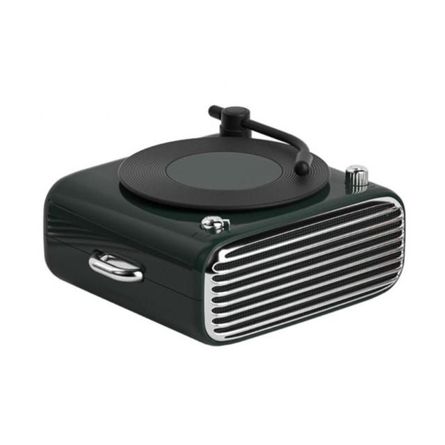 Retro Portable Wireless Speaker Bt-compatible 5.0 Stereo Mini Vinyl Record Music Player Surround Sound Speaker