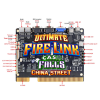 Carte de jeu PCB verticale pour jeu de compétences Cas h Falls China Street, à monnayeur, au prix d'usine, pour 4 machines de jeu d'arcade