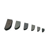 Plaquettes en carbure de tungstène YG6/YG8/K10/K20 A3 brasées, type A3, pour outils de tournage d'acier, personnalisation OEM prise en charge