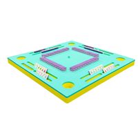 Table de jeu de Mahjong flottante en mousse EVA pour jeux aquatiques – Légère et amusante pour le divertissement Mahjong américain
